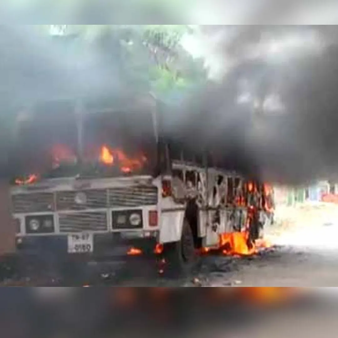 bus fire